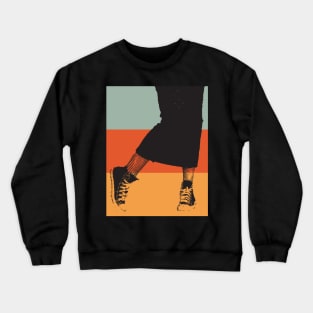 Vintage Look Sneakers Crewneck Sweatshirt